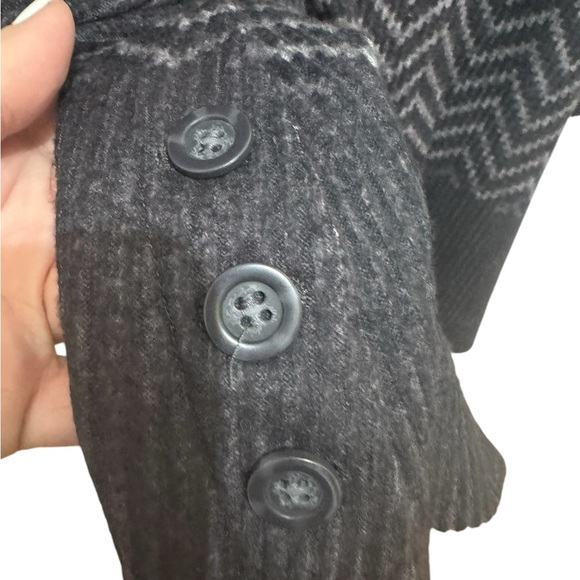 John Mark Chevron Print Sweater Shacket Size Large - Picture 5 of 5